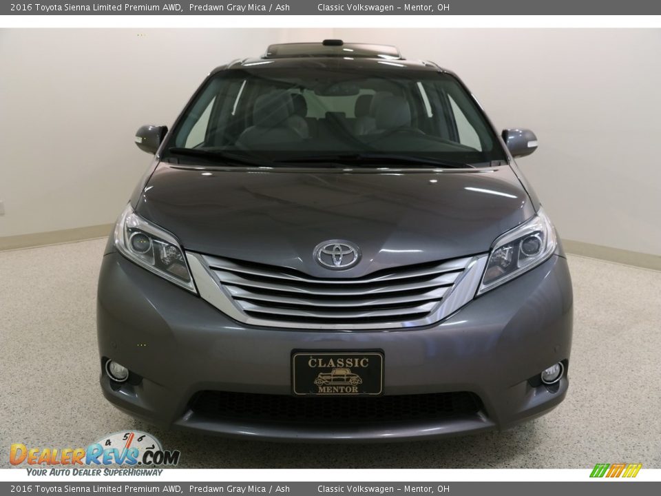 2016 Toyota Sienna Limited Premium AWD Predawn Gray Mica / Ash Photo #2