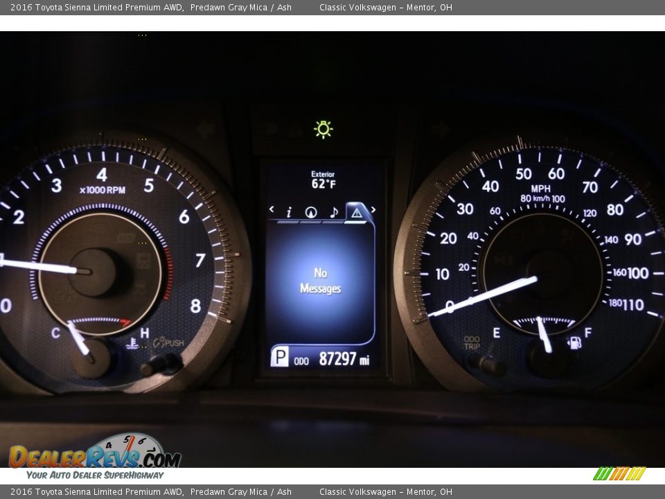 2016 Toyota Sienna Limited Premium AWD Predawn Gray Mica / Ash Photo #9