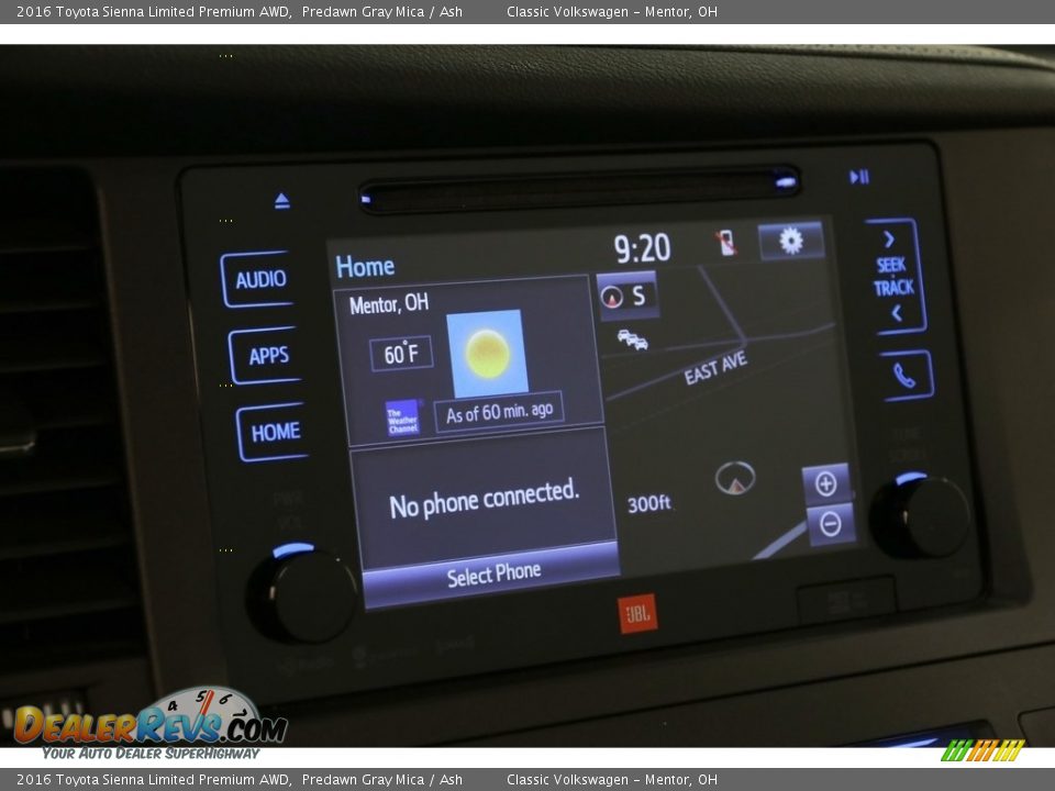 2016 Toyota Sienna Limited Premium AWD Predawn Gray Mica / Ash Photo #13