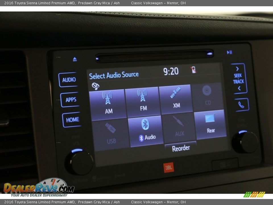 2016 Toyota Sienna Limited Premium AWD Predawn Gray Mica / Ash Photo #14