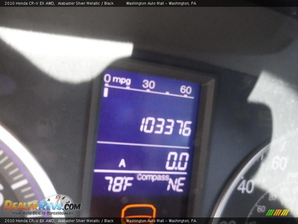 2010 Honda CR-V EX AWD Alabaster Silver Metallic / Black Photo #20