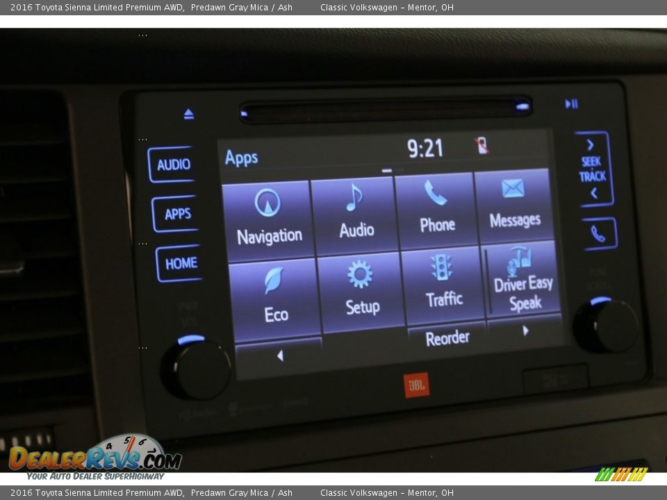 2016 Toyota Sienna Limited Premium AWD Predawn Gray Mica / Ash Photo #15