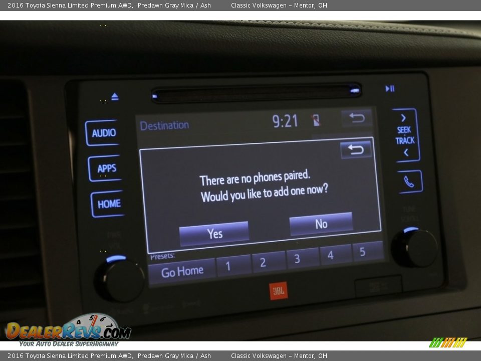 2016 Toyota Sienna Limited Premium AWD Predawn Gray Mica / Ash Photo #17