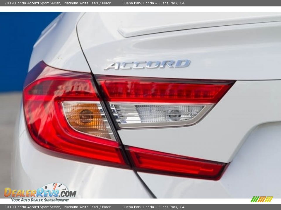 2019 Honda Accord Sport Sedan Platinum White Pearl / Black Photo #7