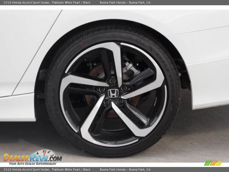 2019 Honda Accord Sport Sedan Platinum White Pearl / Black Photo #14