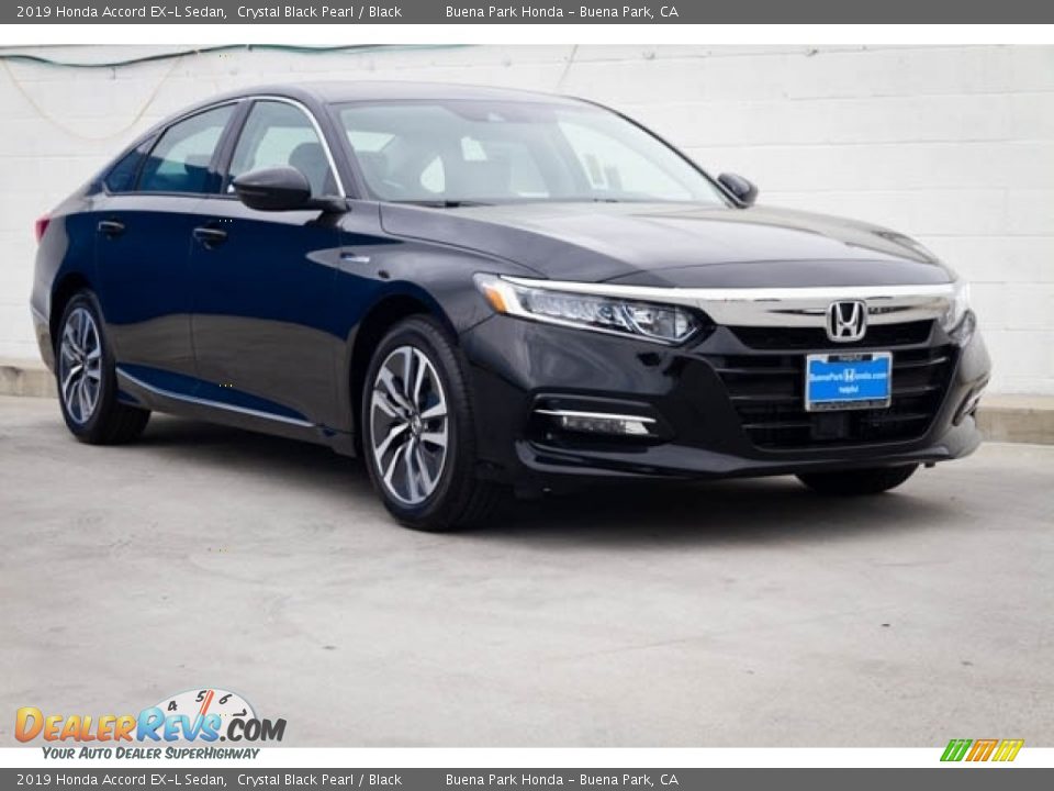 2019 Honda Accord EX-L Sedan Crystal Black Pearl / Black Photo #1