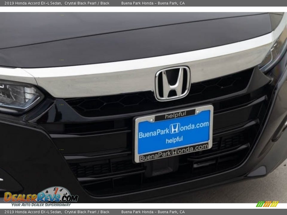 2019 Honda Accord EX-L Sedan Crystal Black Pearl / Black Photo #4