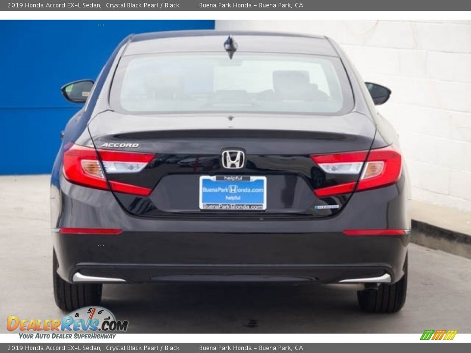 2019 Honda Accord EX-L Sedan Crystal Black Pearl / Black Photo #6