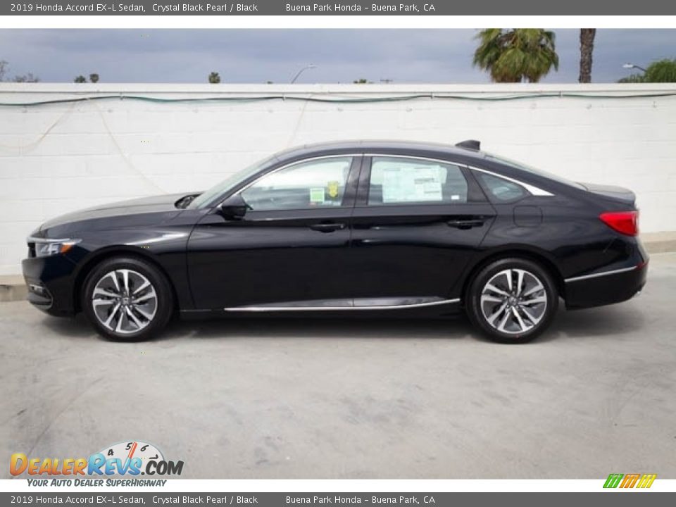 2019 Honda Accord EX-L Sedan Crystal Black Pearl / Black Photo #9