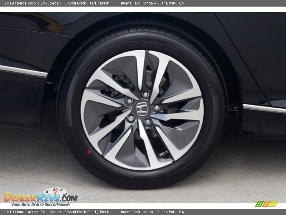 2019 Honda Accord EX-L Sedan Crystal Black Pearl / Black Photo #13