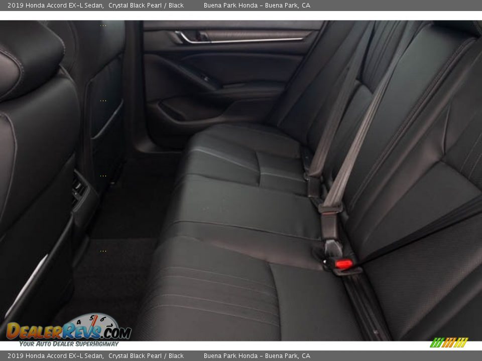 2019 Honda Accord EX-L Sedan Crystal Black Pearl / Black Photo #17