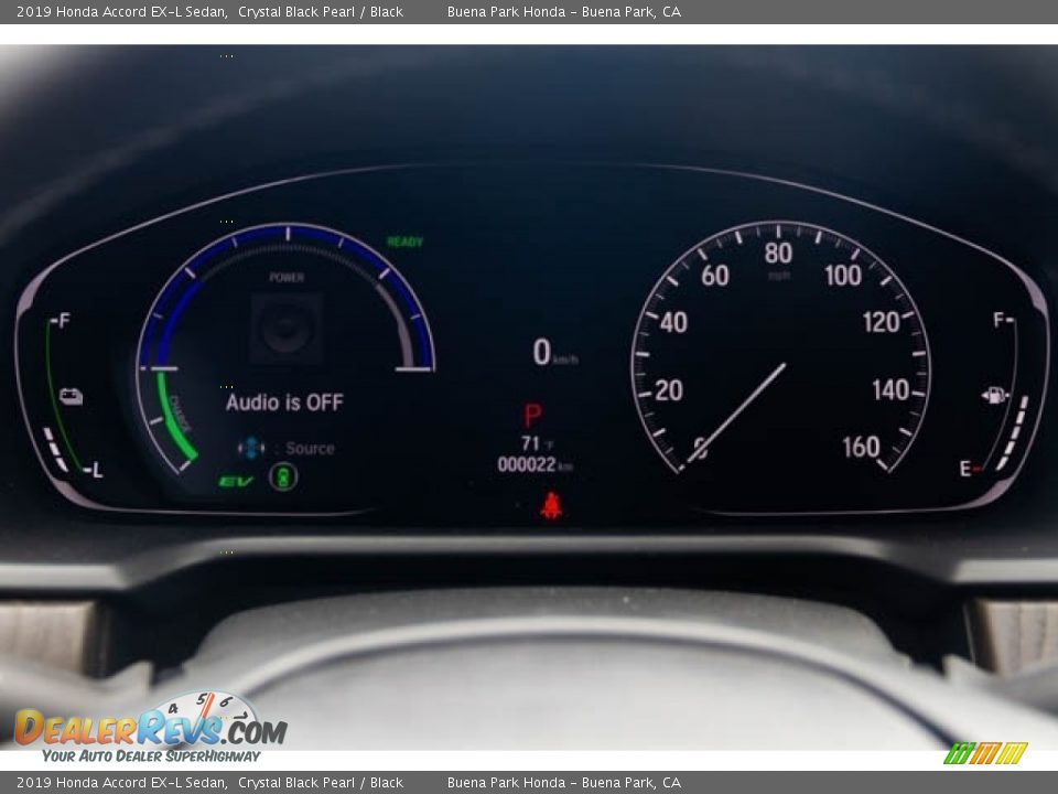 2019 Honda Accord EX-L Sedan Crystal Black Pearl / Black Photo #19