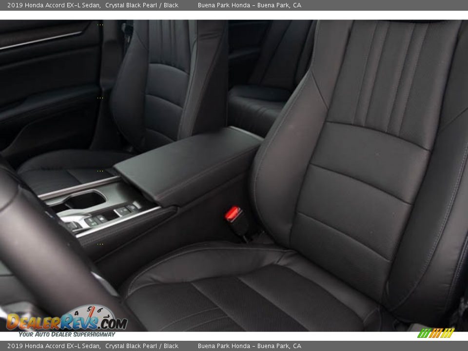 2019 Honda Accord EX-L Sedan Crystal Black Pearl / Black Photo #25