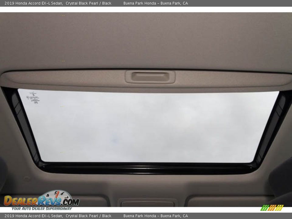 2019 Honda Accord EX-L Sedan Crystal Black Pearl / Black Photo #26