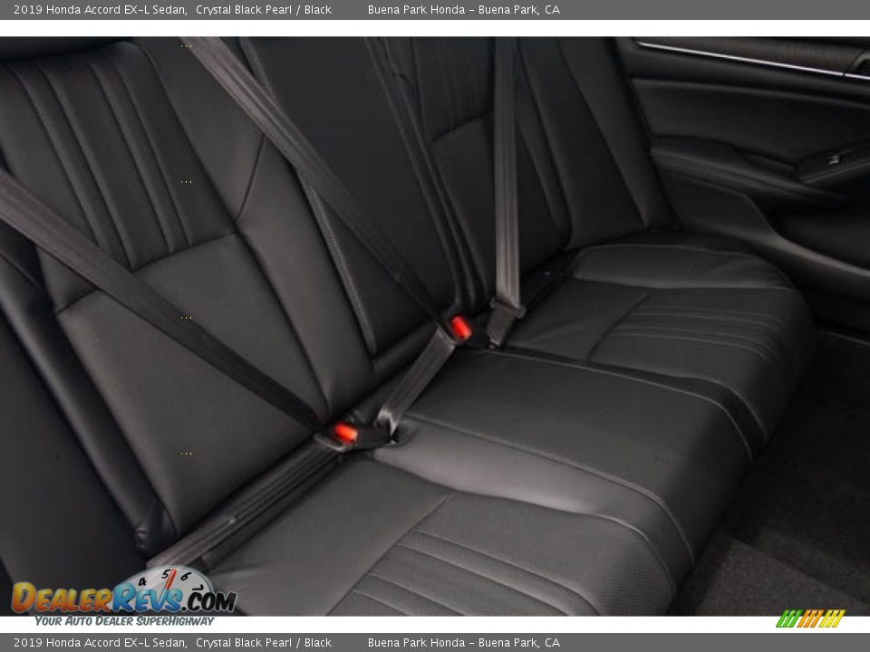 2019 Honda Accord EX-L Sedan Crystal Black Pearl / Black Photo #30