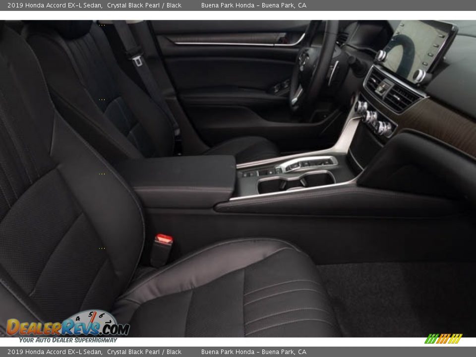 2019 Honda Accord EX-L Sedan Crystal Black Pearl / Black Photo #31