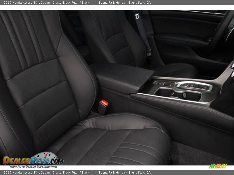 2019 Honda Accord EX-L Sedan Crystal Black Pearl / Black Photo #32