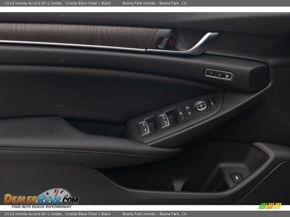 2019 Honda Accord EX-L Sedan Crystal Black Pearl / Black Photo #34