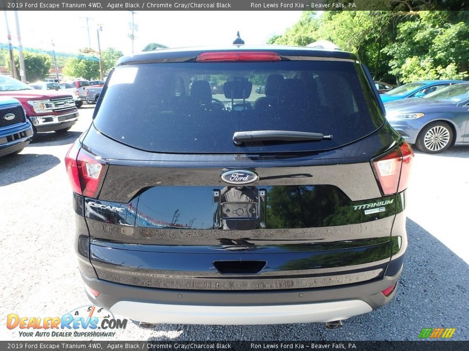 2019 Ford Escape Titanium 4WD Agate Black / Chromite Gray/Charcoal Black Photo #3