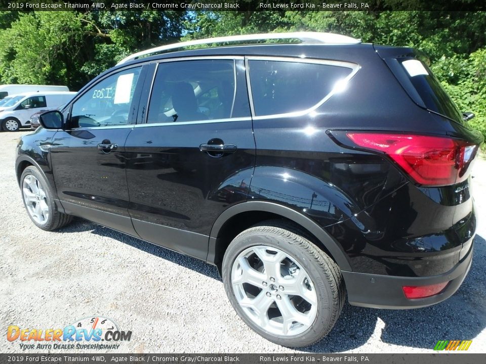 2019 Ford Escape Titanium 4WD Agate Black / Chromite Gray/Charcoal Black Photo #5