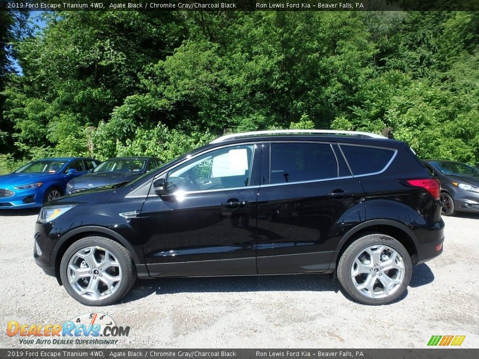 2019 Ford Escape Titanium 4WD Agate Black / Chromite Gray/Charcoal Black Photo #6