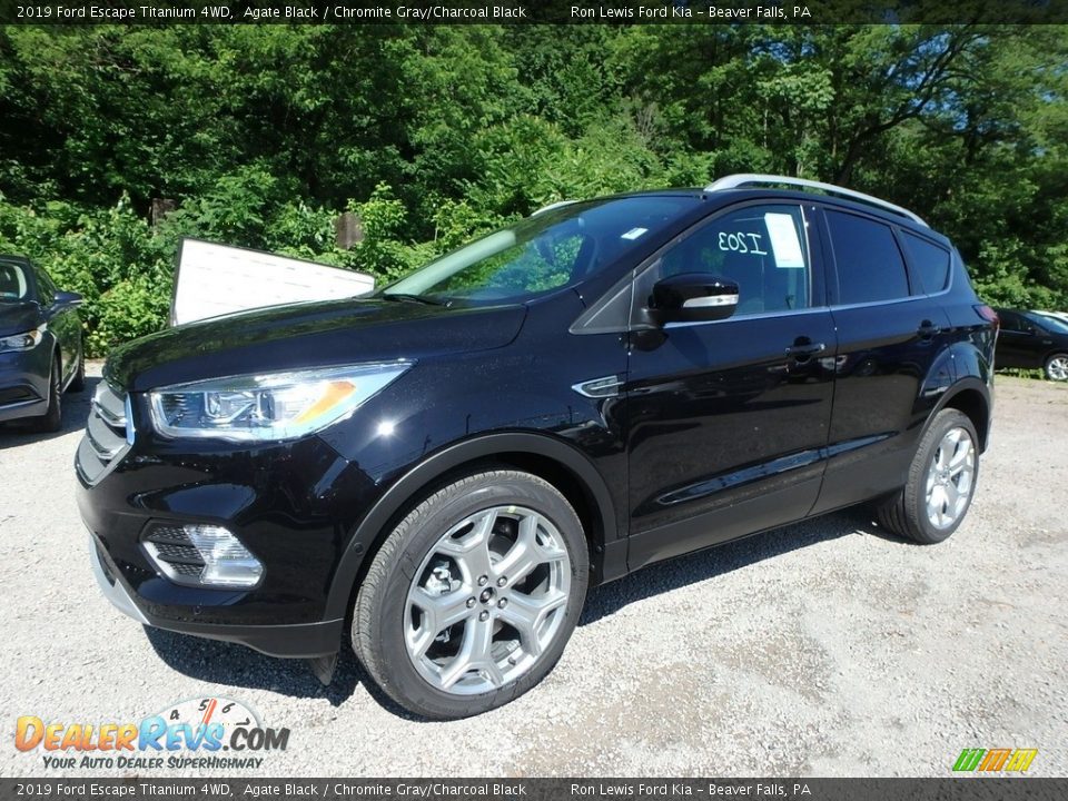 2019 Ford Escape Titanium 4WD Agate Black / Chromite Gray/Charcoal Black Photo #7