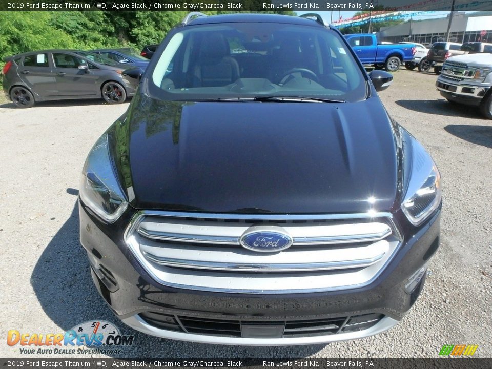 2019 Ford Escape Titanium 4WD Agate Black / Chromite Gray/Charcoal Black Photo #8