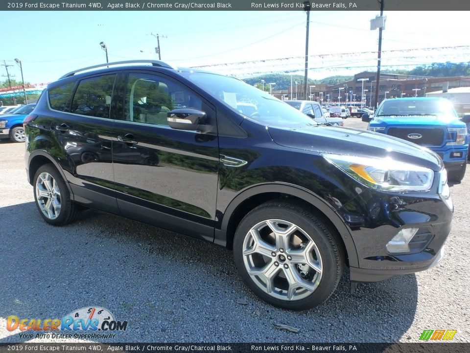 2019 Ford Escape Titanium 4WD Agate Black / Chromite Gray/Charcoal Black Photo #9