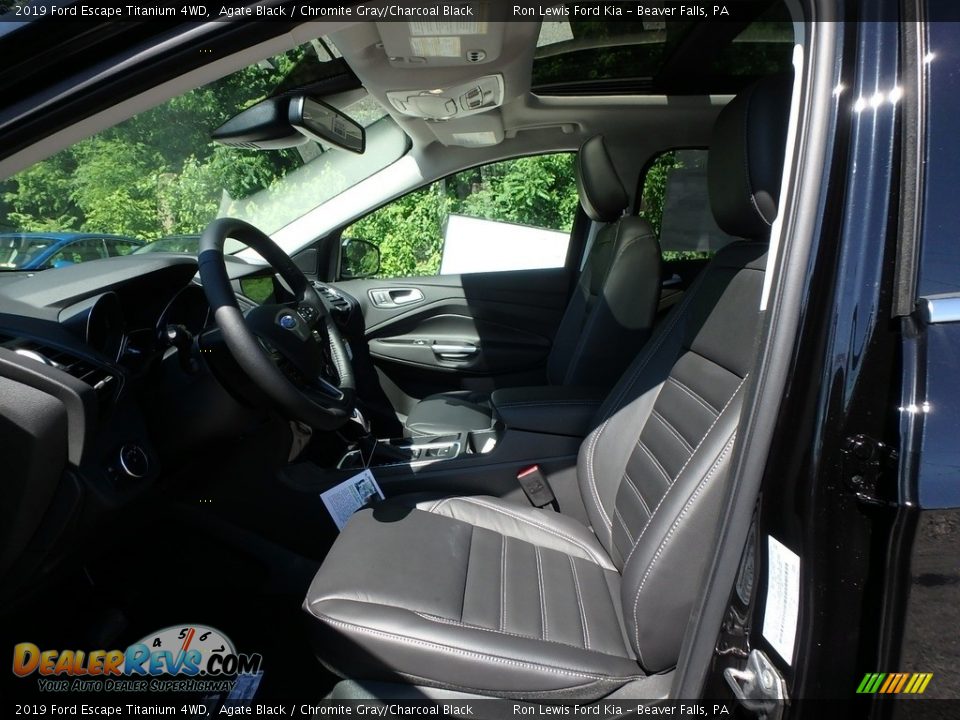 2019 Ford Escape Titanium 4WD Agate Black / Chromite Gray/Charcoal Black Photo #11