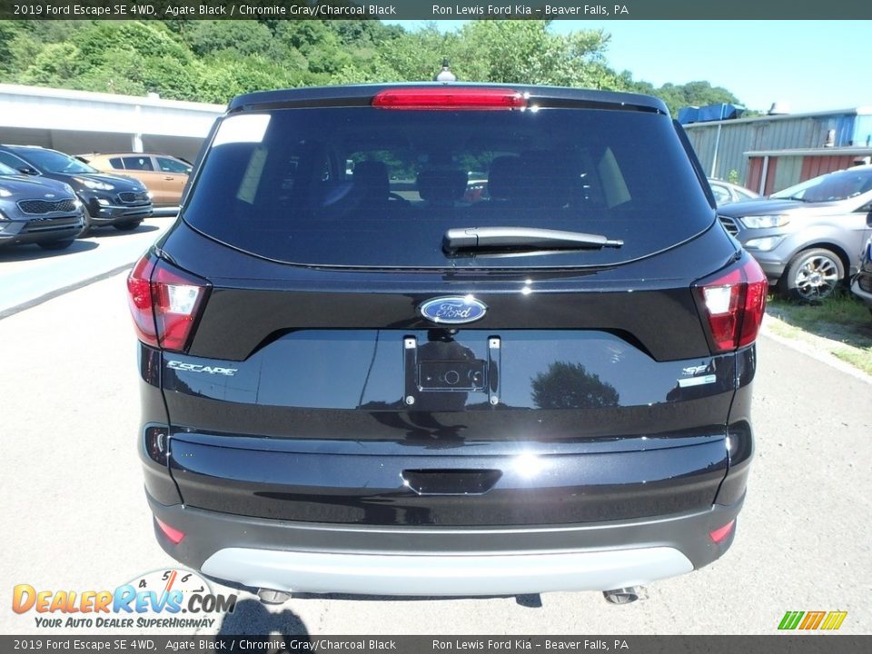 2019 Ford Escape SE 4WD Agate Black / Chromite Gray/Charcoal Black Photo #5