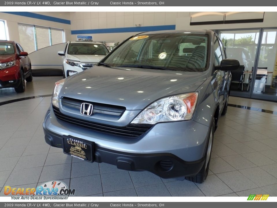 2009 Honda CR-V LX 4WD Glacier Blue Metallic / Gray Photo #1