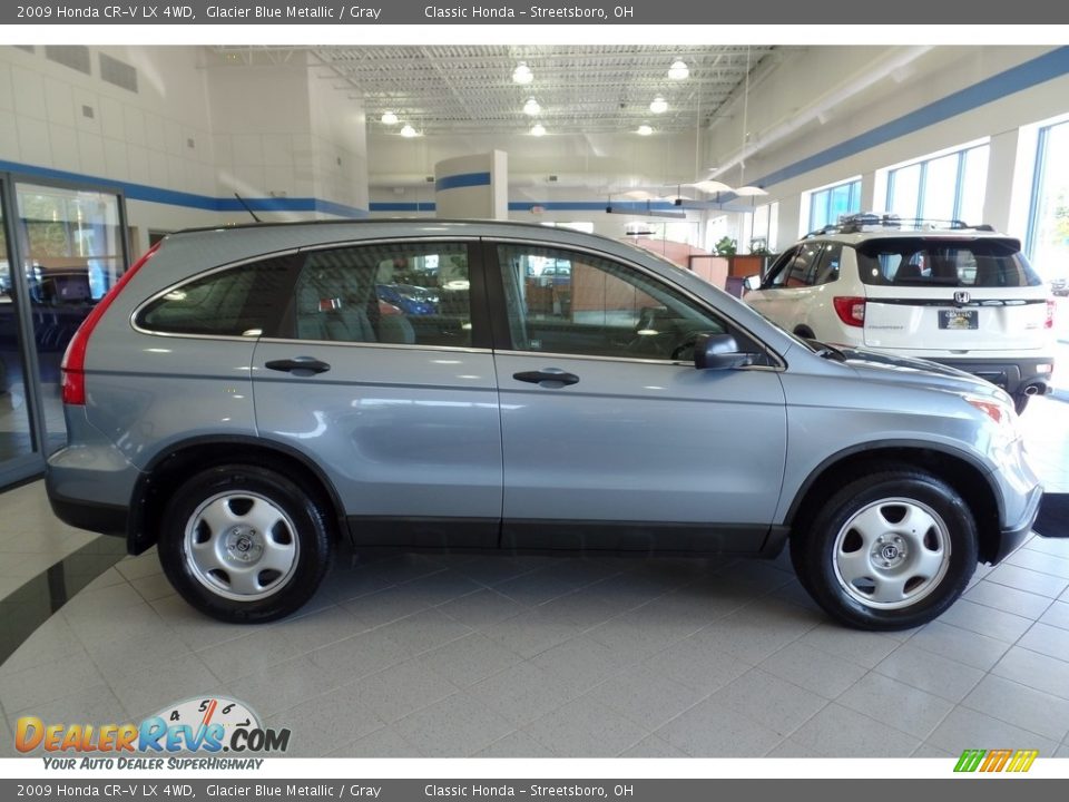 2009 Honda CR-V LX 4WD Glacier Blue Metallic / Gray Photo #5
