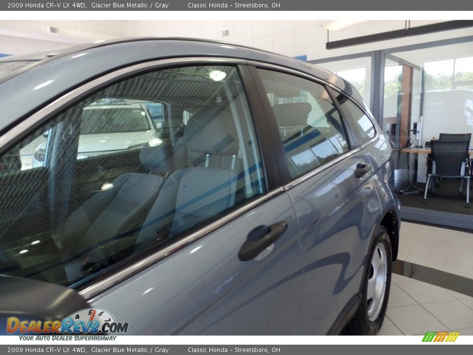 2009 Honda CR-V LX 4WD Glacier Blue Metallic / Gray Photo #8