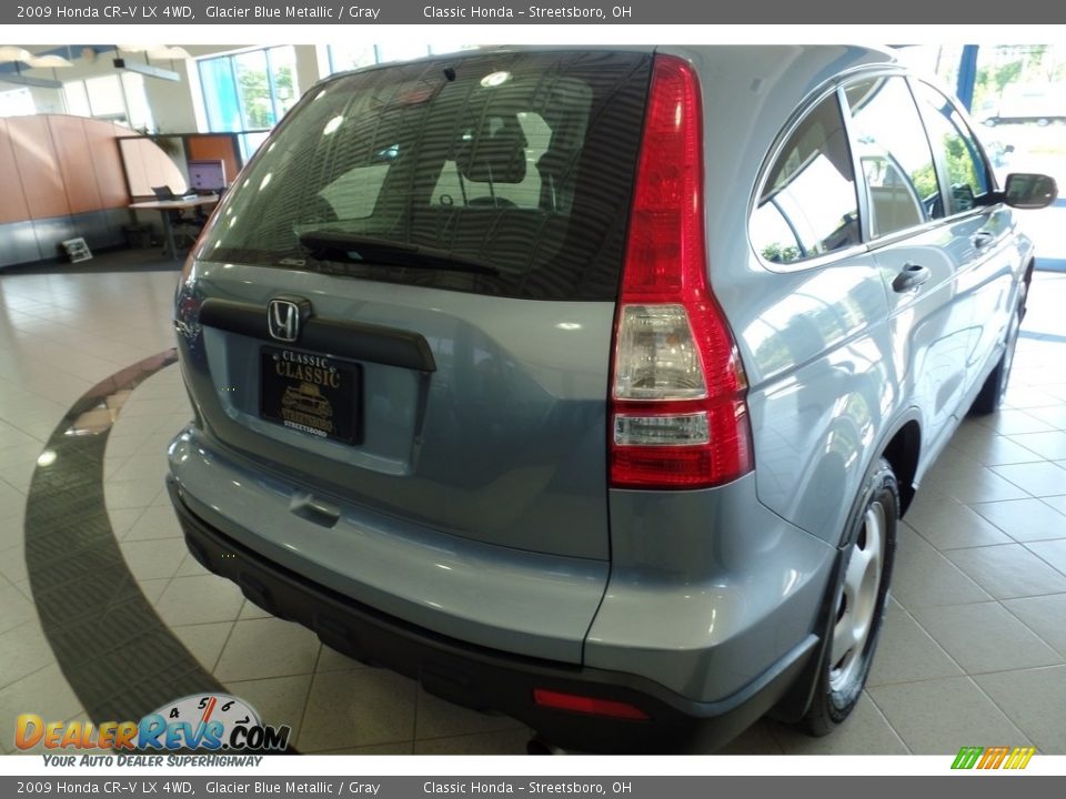 2009 Honda CR-V LX 4WD Glacier Blue Metallic / Gray Photo #10