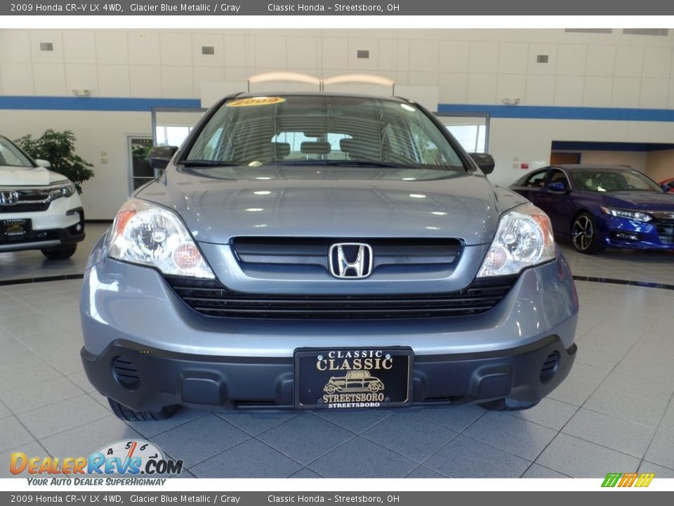 2009 Honda CR-V LX 4WD Glacier Blue Metallic / Gray Photo #13