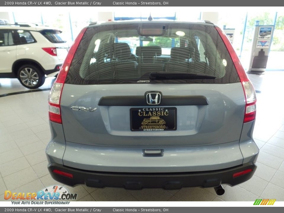 2009 Honda CR-V LX 4WD Glacier Blue Metallic / Gray Photo #14