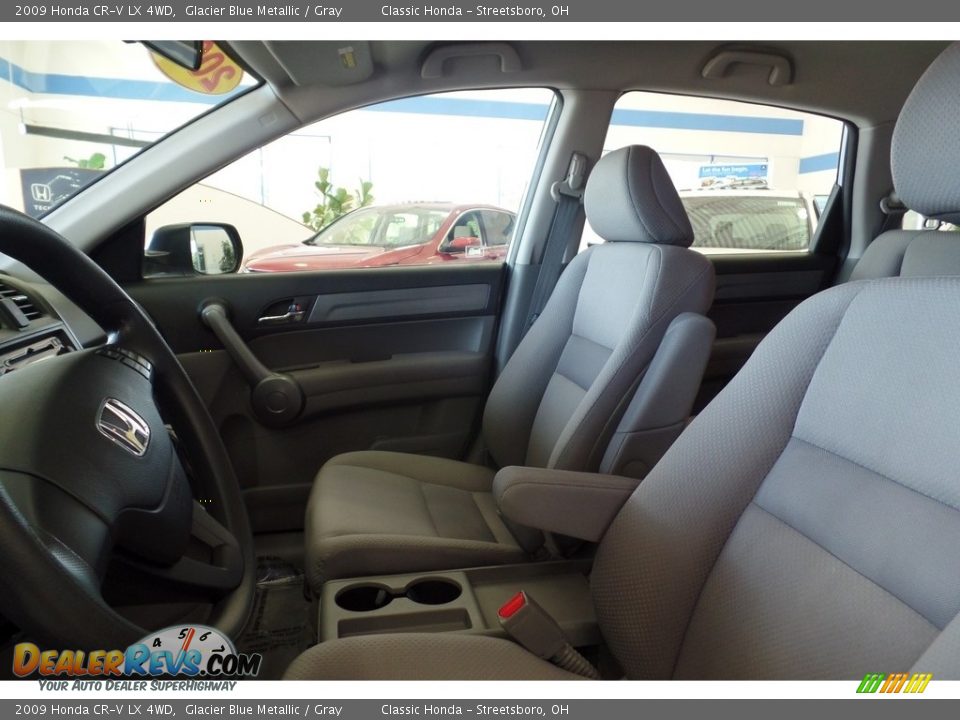 2009 Honda CR-V LX 4WD Glacier Blue Metallic / Gray Photo #16