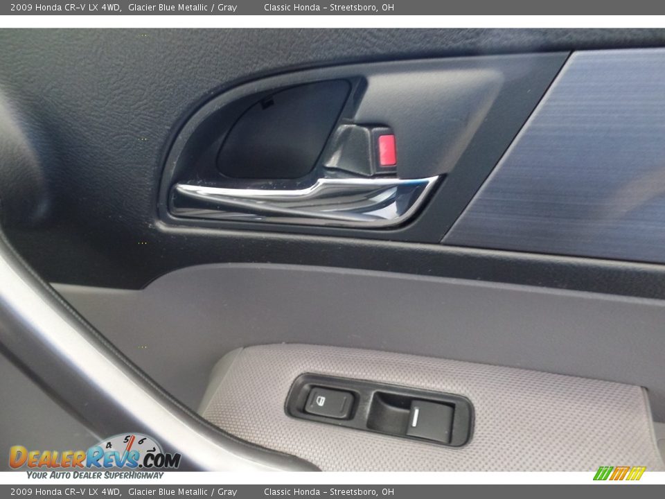 2009 Honda CR-V LX 4WD Glacier Blue Metallic / Gray Photo #18