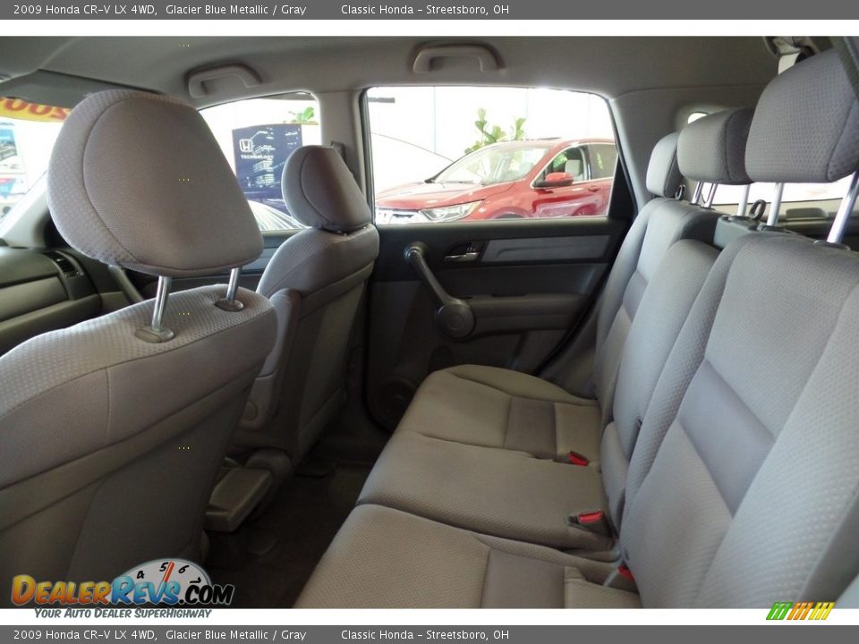 2009 Honda CR-V LX 4WD Glacier Blue Metallic / Gray Photo #19