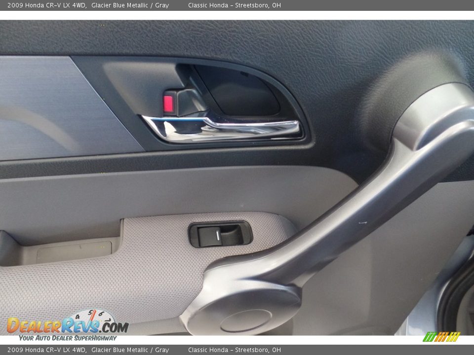 2009 Honda CR-V LX 4WD Glacier Blue Metallic / Gray Photo #20