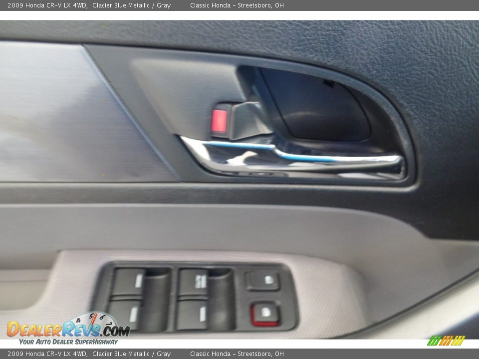 2009 Honda CR-V LX 4WD Glacier Blue Metallic / Gray Photo #21