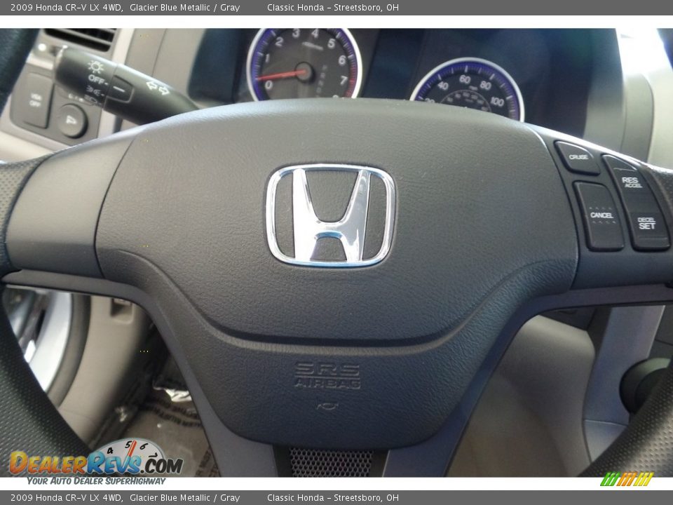 2009 Honda CR-V LX 4WD Glacier Blue Metallic / Gray Photo #22