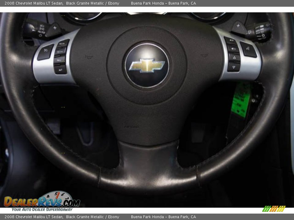 2008 Chevrolet Malibu LT Sedan Black Granite Metallic / Ebony Photo #15