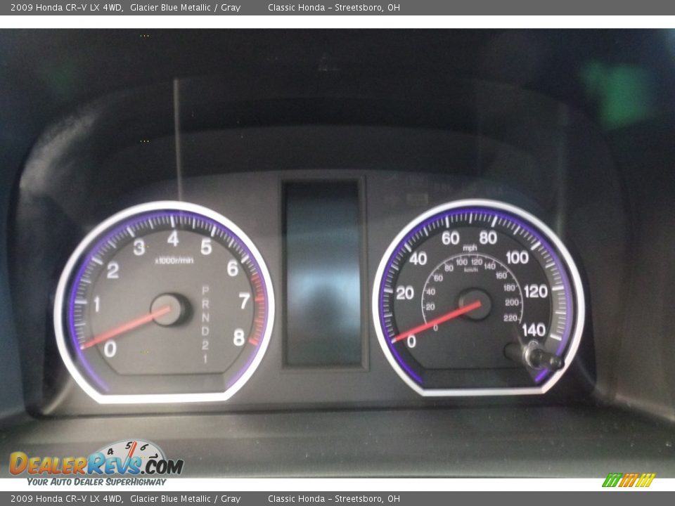 2009 Honda CR-V LX 4WD Glacier Blue Metallic / Gray Photo #23