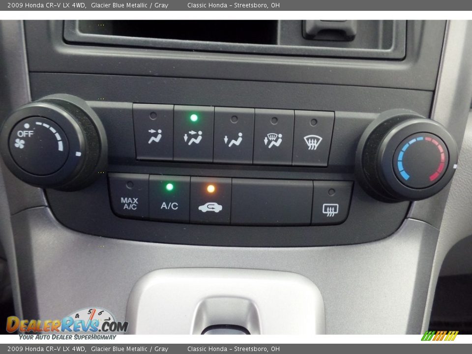2009 Honda CR-V LX 4WD Glacier Blue Metallic / Gray Photo #25