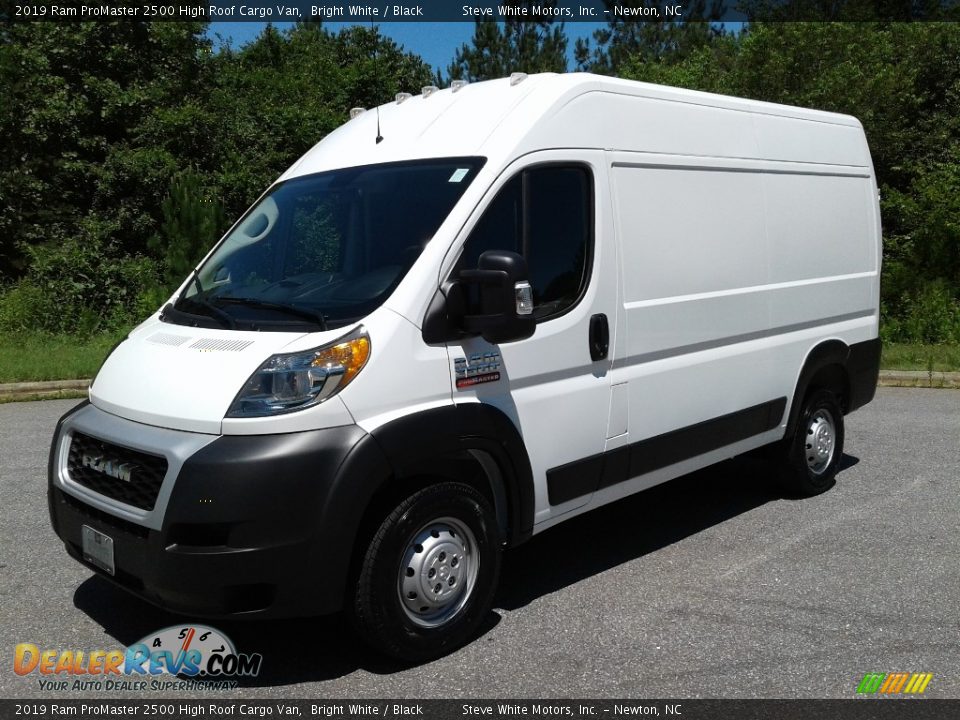 2019 Ram ProMaster 2500 High Roof Cargo Van Bright White / Black Photo #2