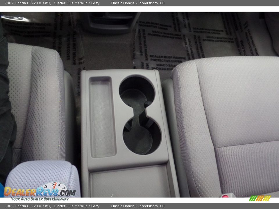 2009 Honda CR-V LX 4WD Glacier Blue Metallic / Gray Photo #27