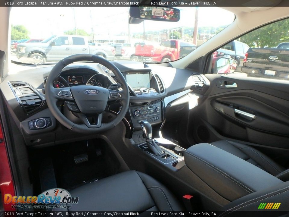 2019 Ford Escape Titanium 4WD Ruby Red / Chromite Gray/Charcoal Black Photo #13