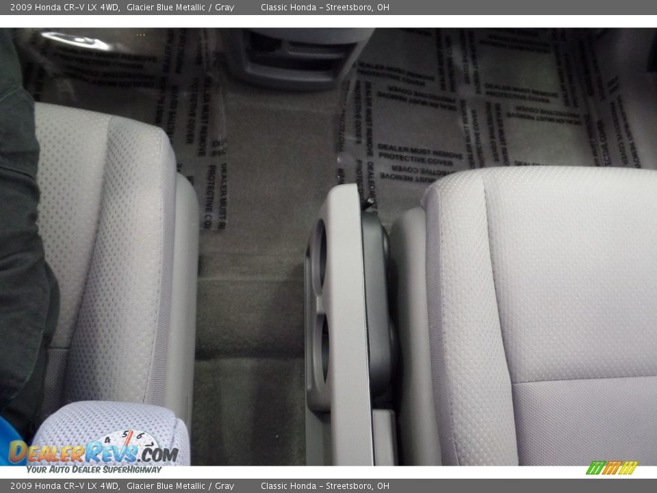 2009 Honda CR-V LX 4WD Glacier Blue Metallic / Gray Photo #28