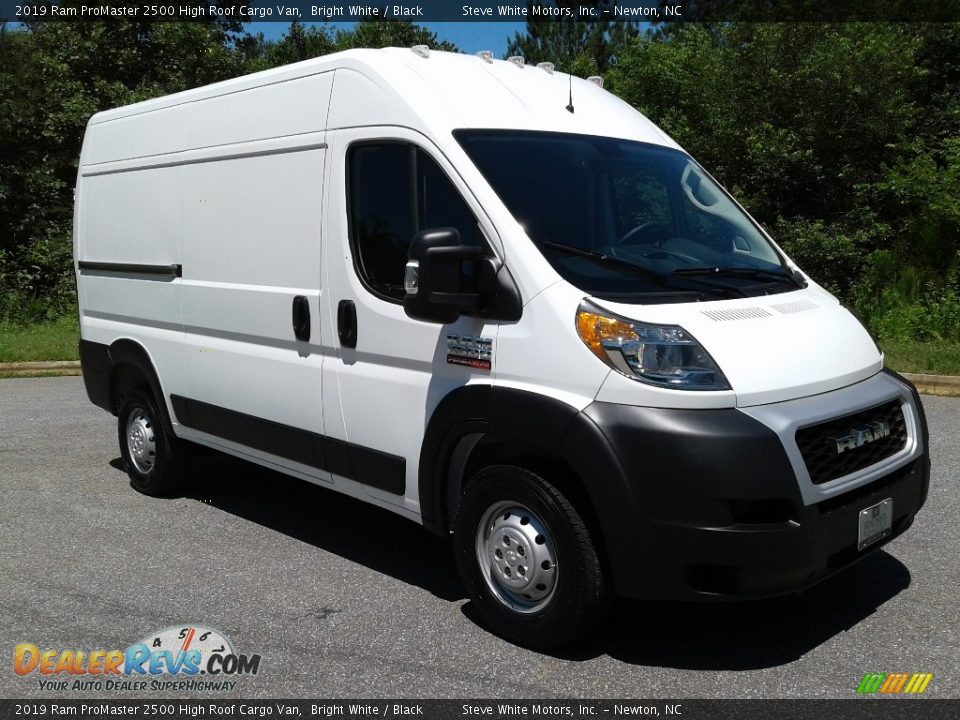 2019 Ram ProMaster 2500 High Roof Cargo Van Bright White / Black Photo #4